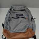 JanSport Cool Backpack, with 15-inch Laptop Sleeve - Large Computer Bag Rucksack with 2 Compartments, Ergonomic Straps, Grey Letterman