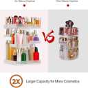 Makeup Organizer 360 Rotating Acrylic Clear Organizador De Perfumes, 7 Layers Large Makeup Organizers and Storage, Perfume Organizer for Vanity, Dresser (Plus Size Clear)