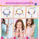 Girls Charm Bracelet Making Kit - Unicorn 166 Pcs Jewelry Supplies Set Kids Make Charms Bracelets Kits Creative Toys Birthday Gifts for Age 5 6 7 8 9 10 11 12 Year Old Girl Children DIY Art Craft Set (colorful)