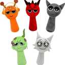Sprunky Game Plush, Plushies Cute Stuffed Animals Pillow Plush Figure Sprunky Toys Doll Fun Gifts for Kids Adult Playtime, 5 Pcs