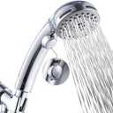 DOILIESE High Pressure Shower Head with Handheld Spray 6 Settings Hand Held Shower Head with On Off Switch and Spa Spray Mode 60 In Hose, Chrome