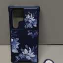 Goocrux (2in1 for Samsung Galaxy S23 Ultra Case Floral for Women Girls Flowers Girly Phone Cover Cute Purple Flower Design with Slide Camera Cover+Ring Holder Unique Cases for S23 Ultra 5G 2023 6.8'' (Red Yellow Flower)