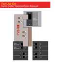 Generator Interlock Kit Compatible with Eaton or Cutler Hammer Vertical Throw CH Series 150 or 200 amp, 2 1/4" Spacing Between Main and Branch Breakers