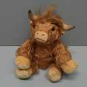 SuzziPals Heatable Coolable Weighted Highland Cow Stuffed Animal, Microwavable Stuffed Animals Peirod Heating Pad for Cramps, Cuddly Soft Plushies for Warmth & Companion, Highland Cow Gifts for Women