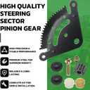 Steering Sector Pinion Gear Plate with Bushings for John Deere D100 D105 D110 D120 D125 D130 D140 D150 D160 D170 1GXD110E