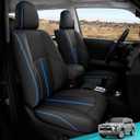 for Toyota 4Runner Seat Covers 2011 2012 2013 2014 2015 2016 2017 2018 2019 2020 2021 2022 2023 2024, Custom Fit Car Seat Covers Full Set, Waterproof Leather, for 5-Seater Model - BlackBlue