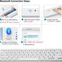 OMOTON Bluetooth Keyboard Compatible with Mac ONLY, Compact Wireless Keyboard Compatible with MacBook Pro/Air, iMac, Mac mini/Pro, Silver