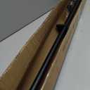 Heavy Curtain Rod,1 inch Long Curtain Rods for Windows 72 to 144 inch with Endcap and Premium Aluminum Brackets,Ceiling Mount Drapery Rods Outdoor Curtain Rod for Patio,Matte Black