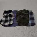 4 Pieces Winter Fabric Dog Sweater with Leash Ring Soft Fleece Vest Dog Clothes Plaid Camouflage Warm Puppy Jacket Pullover Clothes for Small Cat Puppy Chihuahua(XS) (XS(Neck:8.3-9 Chest:12.2-13))