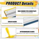 1 Pack 22" Notched Squeegee for Epoxy with 5mm Serrated Blade for Self Leveling Cement Urethane Epoxy Floor Tools