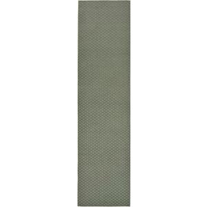 Garland Rug Medallion 3' x 12' Sage Non Slip Polypropylene Area Rug- Ideal for Living Rooms & Hallways, Stylish & Durable for High-Traffic Areas