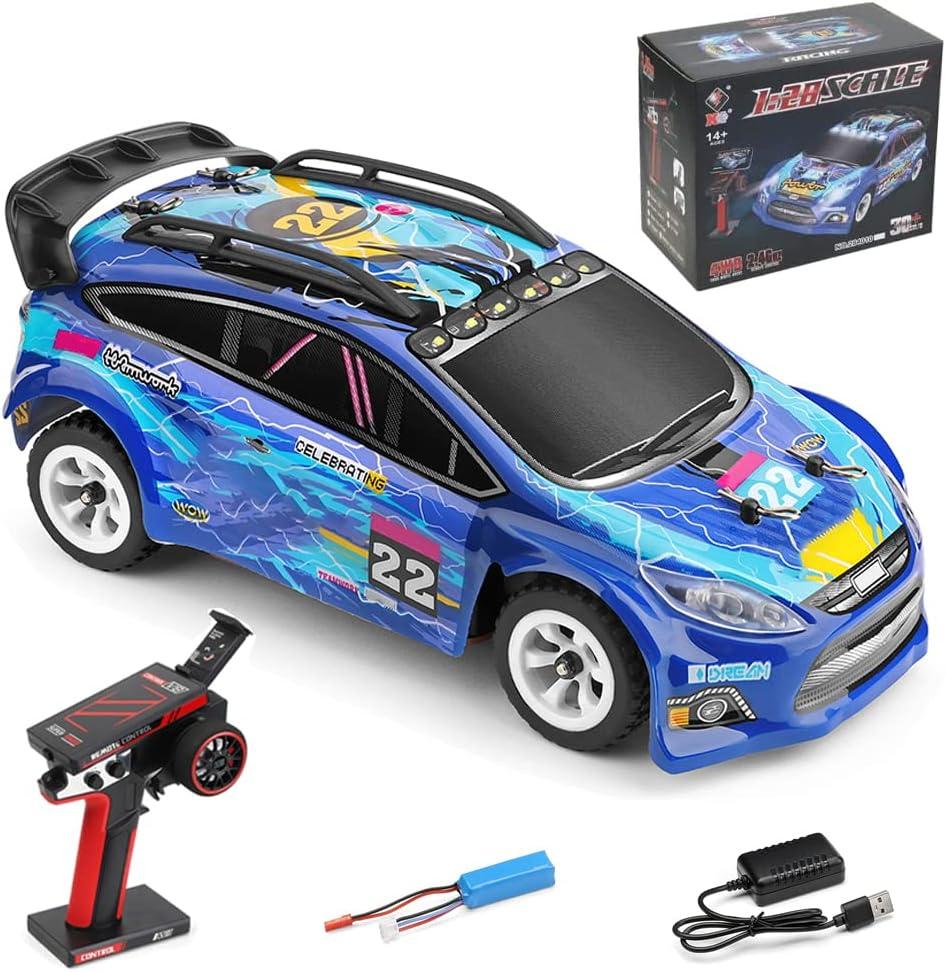 Goolsky WLtoys 284010 RC Drift Car, 1:28 Scale 2.4GHz Remote Control Car, 4WD 30KM/H High Speed RC Racing Cars with Metal Chassis for Adults
