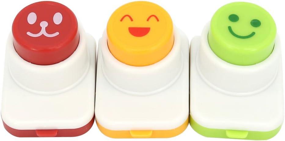 DIY Sushi Tool, 3Pcs Smile Face Laver Seaweed Nori Punch Embossing Device Rice Ball Onigiri Mould
