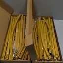 Putros Metal Arch Backdrop Stand Gold Wedding Arch Stand Set of 2 (7.2FT/6FT) Square Arched Frame for Birthday Party Graduation Ceremony Decoration