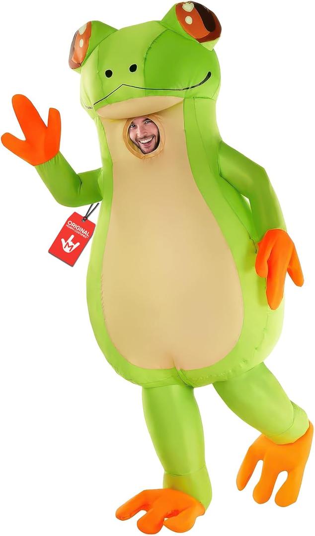 Morph Frog Costume Adult Men, Inflatable Frog Costume Adult, Inflatable Frog Costume