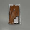 Butaiga for Samsung Galaxy S25 Ultra Leather Case with Stand, AntiSlip Grip Ring, Fits for MagSafe (Brown, S25 Ultra6.9inch)