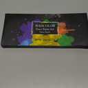 White Black Green Face Body Paint with Painting Brushes Halloween Makeup Set, Water Based Facepaint for Kids Adults Party for Witch Shrek Alien Grinch Hulk Costume Cosplay Special Effects Make Up