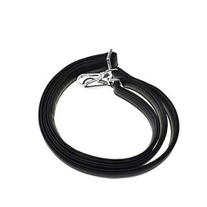 HAHIYO Adjustable Smooth Black Leather Purse Chain Strap Length 31.5-55.1 Inch Silver Hardware for Shoulder Cross Body Sling Purse Replacement Comfortable 0.71 Inch Wide 4.7mm Extra Thick 1 Pack