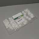 Tanbupu 200Pcs 9 Sizes Nylon Plastic Hole Plugs 1/5" 1/4" 5/16" 3/8" 1/2" 5/8" 3/4" 7/8" 1"Round Hole, Flush Type Panel Knockout Locking Plugs,Screw Covers for Furniture Cabinet Insert End Caps(white)