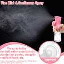 Spray Bottle For Hair,Continuous Water Mister for Hairstyling, Salons, Cleaning, Plants,Essential Oil Scents,Ultra Fine Mist Sprayer,6.8 OZ /200 ML-pink(Christmas Gifts)