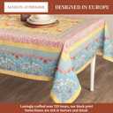 Maison d' Hermine Table Cloth Rectangle Table 100% Cotton 60 x 90 Inches Tablecloth Reusable Decorative for Dining Kitchen Room Farmhouse Home Gifts for Mothers Day Spring Summer - Marquise