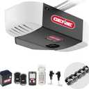 Genie Chain Drive 750 3/4 HPc Garage Door Opener w/Battery Backup - Heavy Duty - Operate your garage door when the primary power is out - Wireless Keypad Included, Model 7035-TKV,BLACK