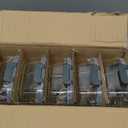 M MCIRCO [5-Pack, 36 oz] Glass Meal Prep Containers 3 Compartment with Lids, Glass Lunch Containers,Food Prep Lunch Box,Bento Box,Microwave, Oven, Freezer, Dishwasher (4.5 Cups) (Gray)