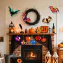 BABORUI 3D Unfinished Wood Fall Crafts for Kids Adults Toddlers, Wooden Pumpkins for Craft with Glow in The Dark Paint, DIY Pumpkin Painting Kit for Halloween Decorations