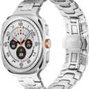 Compatible With Galaxy Watch Ultra Bands 47mm (2025/2024) Men Business Casual Ultrathin Magnetic Metal Stainless Steel Galaxy Watch 7 Ultra Bands