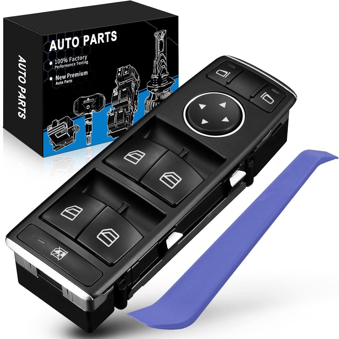 Power Window Switch Master Driver Side Switch 1669054300 Fits for:-Mercedes-Benz CLA45 AMG GLE350 GLE400 GLA250 GL350 B250 CLA250 GLE550e 2013 2014 2015 2016 2017