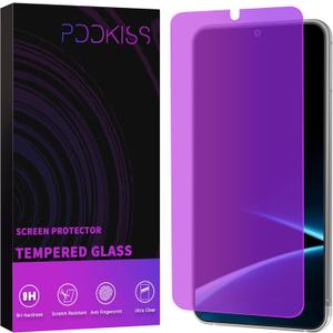 PDDKISS Purple for Samsung Galaxy S25 Ultra Screen Protector Tempered Glass 6.9 Inch, Fingerprint Unlock, Easy Installation
