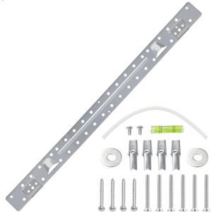 W10440498 W11025649 Microwave Mounting Plate Microwave Bracket Wall Mount Bracket Replacement for Whirlpool Amana Maytag Microwave Bracket Replaces AP6245752 PS12074431 W10821385, Length 29.6 in (microwave wall mount kit(with hardware screws bolts))