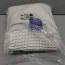 MIULEE Set of 2 Waffle Bathroom Rugs, Boho Bath Rugs Non Slip Washable, Super Absorbent Bath Mats, Ultra Soft Rubber Backed Shower Mats for Bathroom Floor, Tub and Shower, White, 17x24 Inch