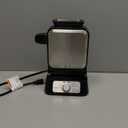 Ninja BW1001 NeverStick PRO Belgian Waffle Maker, Vertical Design, 5 Shade Settings, with Precision-Pour Cup & Chef-curated Recipe Guide, Black & Silver