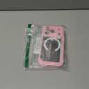 Magnetic Privacy for iPhone 17 Pro Case, Privacy Screen Protector, Military Grade Protection, Fit for MagSafe, Silicone Edge Double Sided Tempered Glass Shockproof Anti Peep Full Body Case Pink