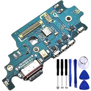 Galaxy S21+ 5G USB Charging Port Flex Cable Replacement SM-G996U Type C Charger Dock Board Flex Cable Connector for Samsung S21 Plus 5G USA 6.7" G996U Port Repair Part with Tools