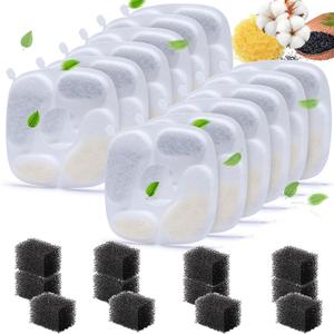 RBAYSALE Cat Water Fountain Filter, 24 Pcs Replacement Filters for 95oz/2.8L Automatic Pet Fountain Cat, Dog Water Dispenser, 3 Triple Filtration System (Square) RBAYSALE Cat Water Fountain Filter, 24 Pcs Replacement Filters for 95oz/2.8L Automatic Pet Fountain Cat, Dog Water Dispenser, 3 Triple Filtration System (Square)