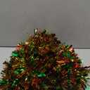 LEASEN 50 FT Christmas Tinsel Garland Metallic Tinsel Twist Garland Glitter Christmas Tree Decorations in Red, Green and Gold