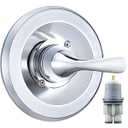 Replacement for Delta Classic 13 Series Single-Function Trim Kit, T13020 Chrome Shower Handle, Fit Delta Shower Valve R10000 Series (Cartridge Included)