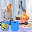 Silicone Cover Case for Bitzee Disney Interactive Toy Digital Pet and Case with Lanyard,Protective Case Holder Skin for Bitzee Virtual Electronic Pets for Girls & Boys Blue