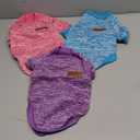 3 Pack Dog Sweaters for Small Dogs Girl Boy Winter Fleece Clothes Warm Soft Dog Sweatshirt Outfit for Dogs Cats Pet Apparel (Rose+Light Blue+Purple, Small) (S (Back: 11.8", Chest: 15.7", 5.5-10 lbs))