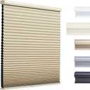 Custom Color-Matched 1.5" Cordless Cellular Shades for Indoor Windows & Doors, Privacy Cordless Cellular Shades for Indoor Windows, Insulated Honeycomb Blinds, Noise Reduced Honeycomb Blinds