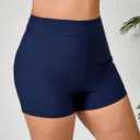 Halcurt Women's 5" High Waisted Swim Board Shorts Bikini Swimsuit Bottoms Modest Boyshorts, 2X Short