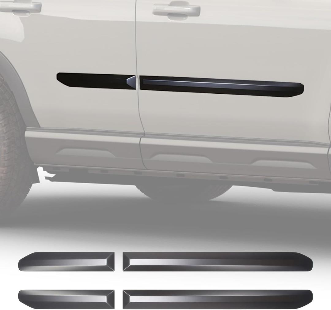 Matte Balck Side Door Guards Protector Compatible with Ford Bronco Sport 2021 2022 2023 2024 2025, Door Side Body Molding Trims Strips for Bronco Sport Accessories (Black)