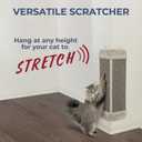 Trixie Scratching Board for Corner Vertical Sisal Rope Pad for Indoor Cats Easy-Install Corner Scratch Pad Gray, 1 x 12.6 x 23.6 in