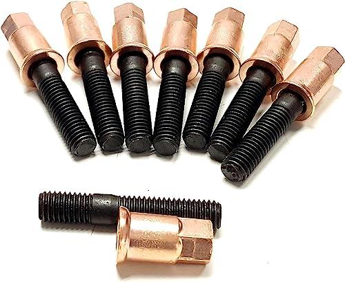 M8x45 Stud Bolt & Nut Kit for Buick Encore for Chevrolet Cruze Sonic Trax 4CYL1.4L 90500560, 8 Pieces