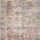 Loloi Loren Collection LQ-14 Brick/Multi 2'-6" x 7'-6" Runner Rug
