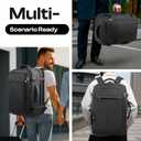 Carry on Backpack for 1-10 Days Trips, Extra Large 40L-50L Travel Backpack TSA Approved, Expandable Laptop Bagpack, Water Resistant Bag Compatible with 17.3 inch Laptops, Black
