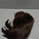 HAIRCUBE Bob Brown Wig with Bangs Short Brown Wigs for Women Shoulder Length Natural Straight Synthetic Wigs for Daily Use(Dark Brown)