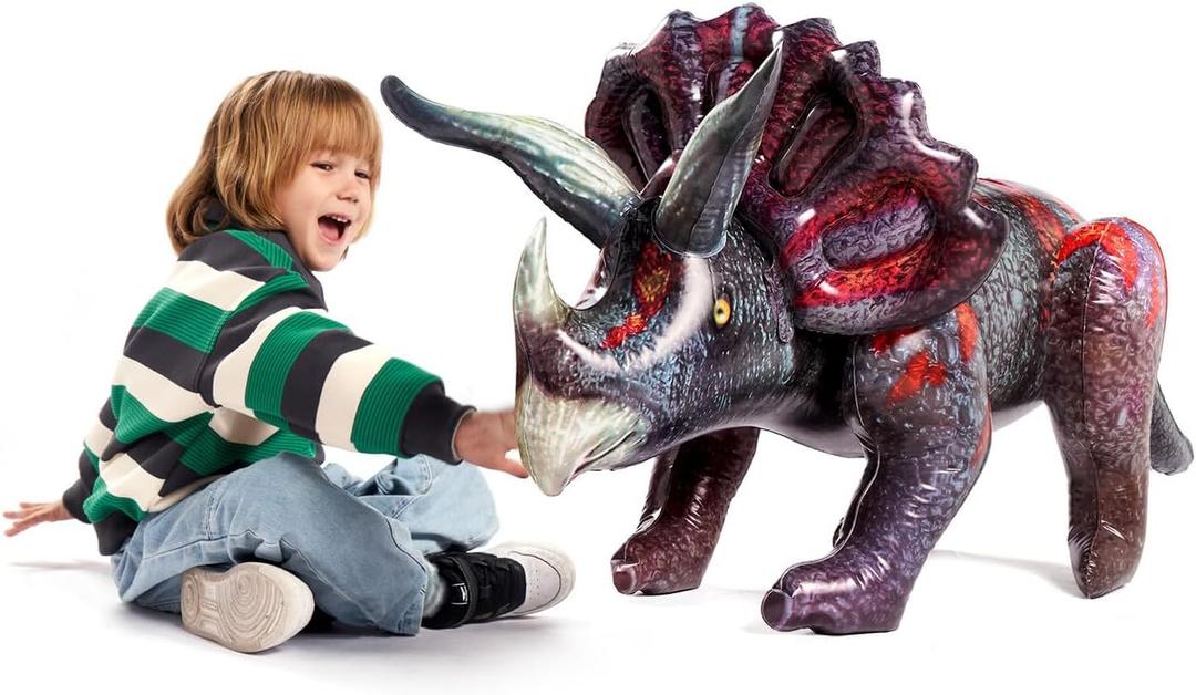 JOYIN 43" Triceratops Inflatable Dinosaur Toy for Party Decorations, Birthday Party Gift for Kids and Adults